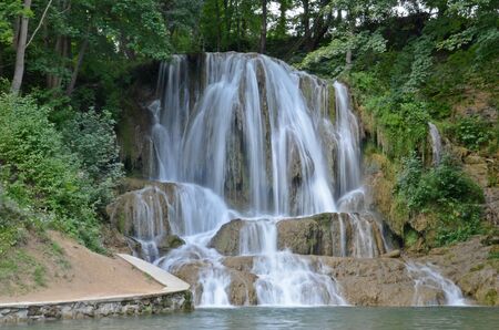view of a waterfall Lucky in central Slovakiaの写真素材