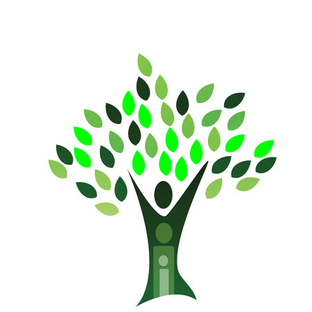 People Care and Protection people concept. Protection family. logo templateのイラスト素材