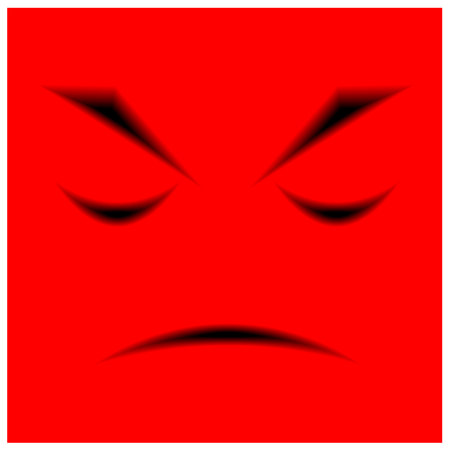 Angry face stock Vector Template Design