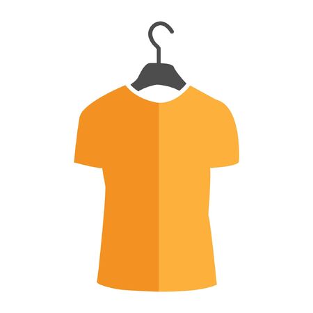 Clothes on hangers, Icon for Fashion shop. Flat designのイラスト素材