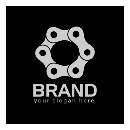 Letter O, Logo Letter O and chain.のイラスト素材