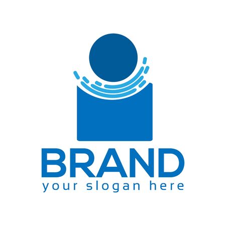 People Logo vector icon. Flat design.のイラスト素材