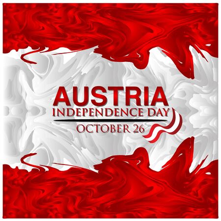 Vector illustration. background Austria Independence Day of October 26. designs for posters, backgrounds, cards, banners, stickers, etcのイラスト素材