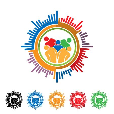 Member recruitment target . Vector illustration isolated on white backgroundのイラスト素材