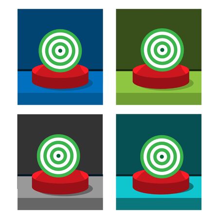 Target icon on the circle, stock iconのイラスト素材