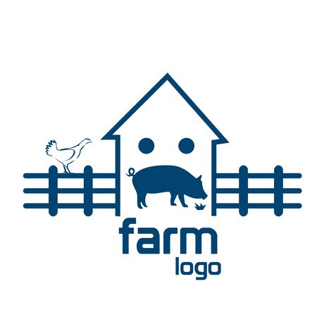 Farm logo stock logo vector. Vector Illustration on white backgroundのイラスト素材