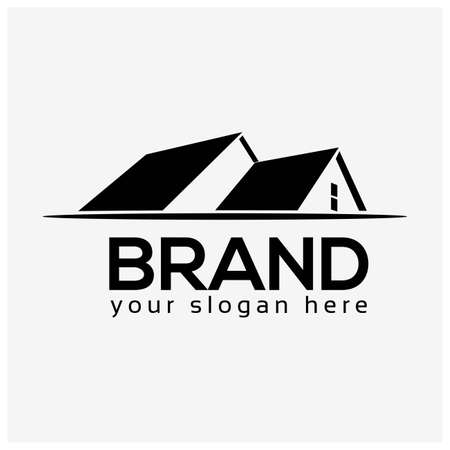 House logo vector. Flat design. Vector Illustration on white background.のイラスト素材