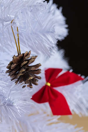 Christmas and New Year decoration. Selective focus. Creative backgroundの写真素材