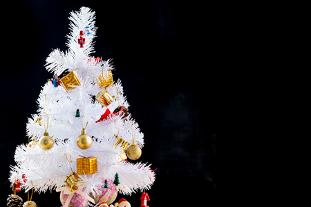 Christmas and New Year decoration. Selective focus. Creative backgroundの写真素材