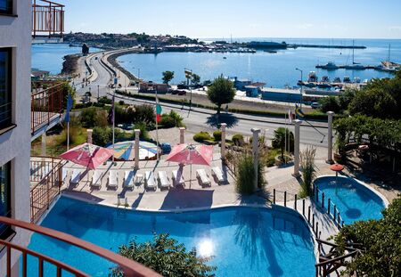 Bulgaria Nesebar - AUGUST 29, 2014. Summer in Nesebarのeditorial素材