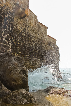 Montenegro, Budva - JUNE 06, 2014: view on old townの写真素材