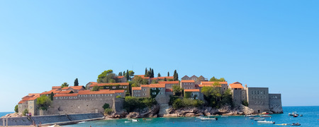 Sveti Stefan, small islet and resort in Montenegroのeditorial素材