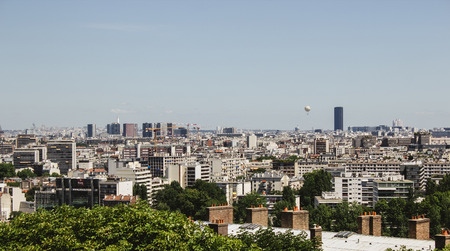 The View of Paris from above. Panoranaのeditorial素材