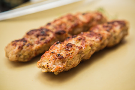 tikka, shish and kofta kebabs. Selective focusの写真素材