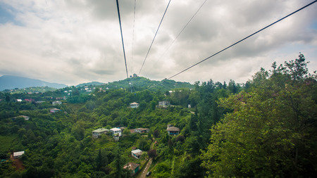 BATUMI, GEORGIA - JULY 20: view from the cabin cableway