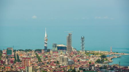 Skyline of Batumi. The capital of Adjara, Georgiaの写真素材