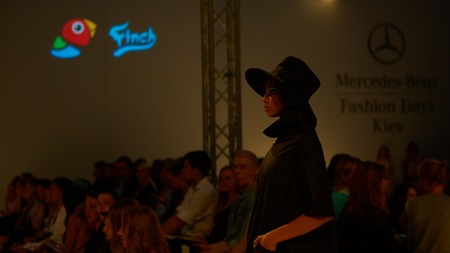 KIEV, UKRAINE - SEPTEMBER 6: Mercedes-Benz Kiev Fashion Days. Fashion showのeditorial素材