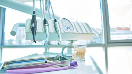 Closeup of a modern dentist tools, shalow dofの写真素材