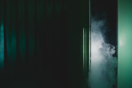 The cryotherapy capsule with steam in cosmetological clinic.の写真素材