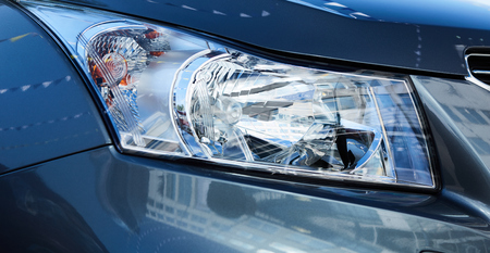 Xenon or LED head light of a modern carの写真素材