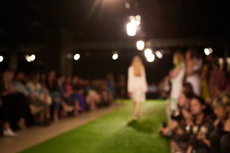 Fashion runway out of focus. The blur background.の写真素材