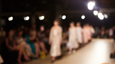 Fashion runway out of focus. The blur background.の写真素材