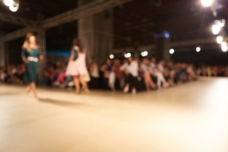 Fashion Show, Catwalk Event, Runway Show themed photo blurred on purpose.の写真素材