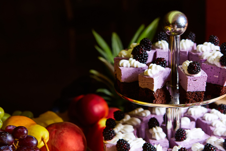 Cake buffet for a birthday party.の写真素材