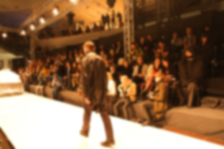 Fashion runway out of focus. The blur backgroundの写真素材