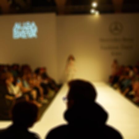 Fashion runway out of focusの写真素材