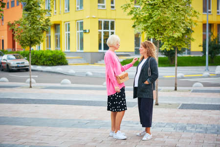 Portrait of lovely lesbian couple having fun. LGBT conceptの写真素材