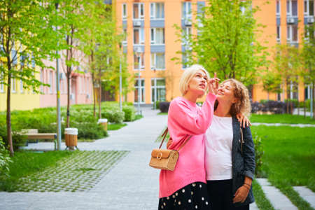 Portrait of lovely lesbian couple having fun. LGBT conceptの写真素材