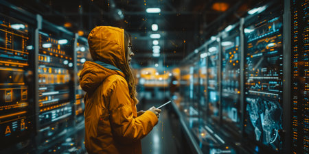 Engineering use augmented mixed virtual reality integrate artificial intelligence combine deep, machine learning, digital twin, 5G, industry 4.0 technology to improve management efficiency quality.の素材