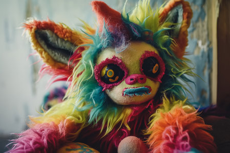 Cute and funny cartoon monsters, each with unique features and vibrant colors.の素材