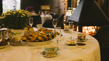 A beautiful table set for an autumn celebration.