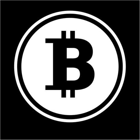 Bitcoin Simple Illustration. cryptographic asset.のイラスト素材