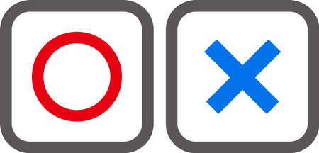 Simple illustration of round and bats.のイラスト素材