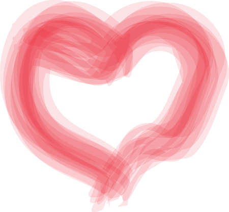 A blurry red heart icon. Vector.のイラスト素材