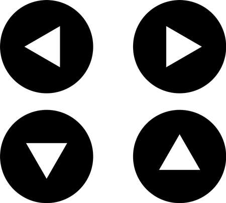 Arrow icon set for direction. vector.のイラスト素材