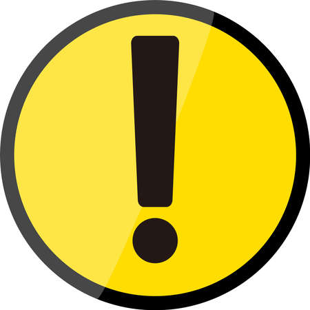 : Caution mark. Vector icons for warnings and regulations.のイラスト素材