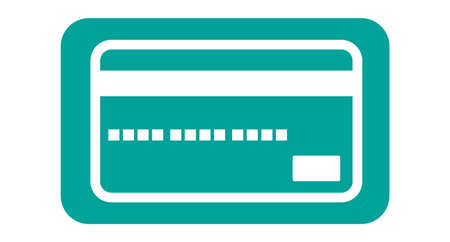 Flat Design Credit Card Icon. Vectors for economic and payment.のイラスト素材