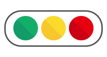 Illustration of a shiny traffic light. Vector icon.のイラスト素材