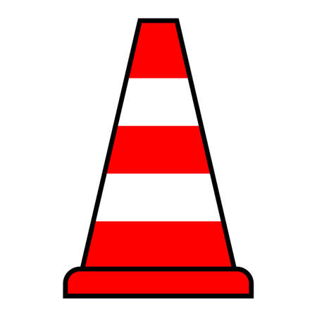 Road corn flat icon. Vector icon for construction and traffic.のイラスト素材