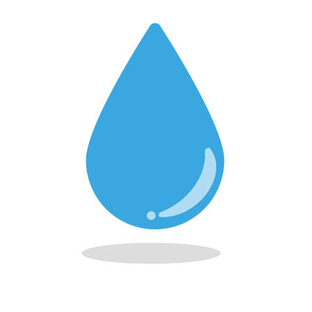 Shiny water droplets icon. vector.のイラスト素材