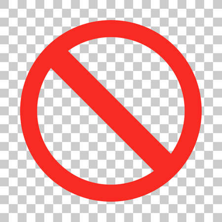 A stop mark icon with a transparent background. Vector.のイラスト素材