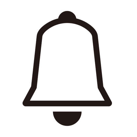 Simple bell icon. Vector illustration.のイラスト素材