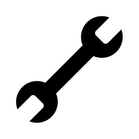 Spanner Icon Vector. Simple flat symbol. Tool icon.のイラスト素材