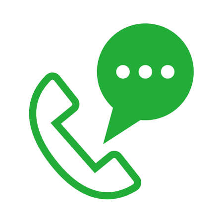 Phone icon and message icon. Vectors.のイラスト素材