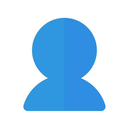 Blue user icon. Web icons for accounts and profiles. Vectors.のイラスト素材
