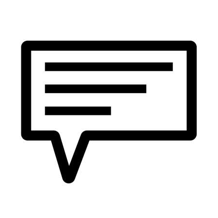 Message icon. Simple flat design vector.のイラスト素材